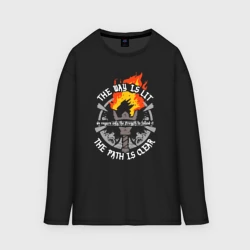 Женский лонгслив oversize хлопок Darkest Dungeon the way is lit