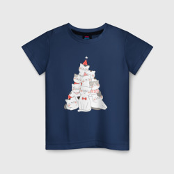 Детская футболка хлопок КОТОЁЛКА новый год