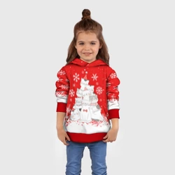 Детская толстовка 3D Котоёлка на новый год - фото 2