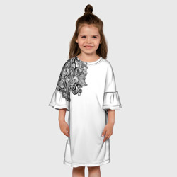 Детское платье 3D Черно Белые КруЖева - фото 2