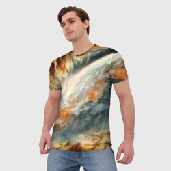 Мужская футболка 3D Песчаный Космос - фото 2