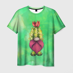 гном - кактус – Мужская футболка 3D с принтом купить со скидкой в -23%