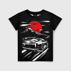 Детская футболка 3D Toyota Supra Под Луной