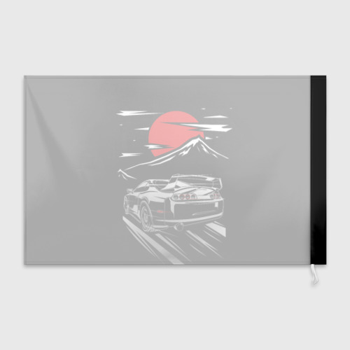 Флаг 3D Toyota Supra Под Луной - фото 2