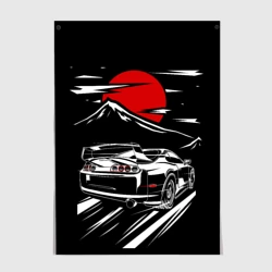 Постер Toyota Supra Под Луной