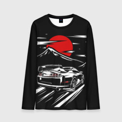 Мужской лонгслив 3D Toyota Supra Под Луной