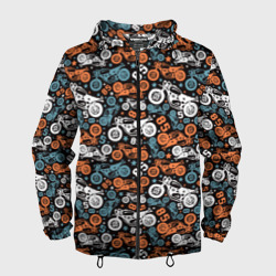 Мужская ветровка 3D Мотоциклы Motorcycles