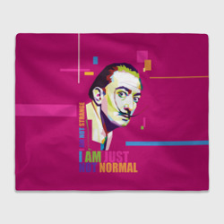 Salvador Dali I am just not normal – Плед 3D с принтом купить со скидкой в -14%