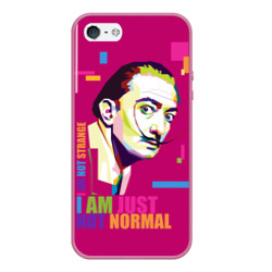 Salvador Dali I am just not normal – Чехол для iPhone 5/5S матовый с принтом купить