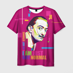 Salvador Dali I am just not normal – Мужская футболка 3D с принтом купить со скидкой в -26%