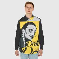 Мужская рубашка oversize 3D Сальвадор Дали - портрет - фото 2