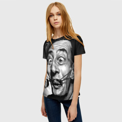 Женская футболка 3D Salvador Dali - grimace - фото 2