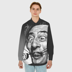 Мужская рубашка oversize 3D Salvador Dali - grimace - фото 2