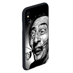 Чехол для iPhone XS Max матовый Salvador Dali - grimace - фото 2