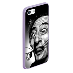 Чехол для iPhone 5/5S матовый Salvador Dali - grimace - фото 2