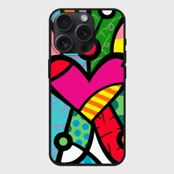 Чехол силиконовый для Apple iPhone 15 Pro Мax матовый Ромеро Бритто Арт