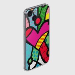 Чехол для iPhone 15 силиконовый с защитой камеры Ромеро Бритто Арт - фото 2