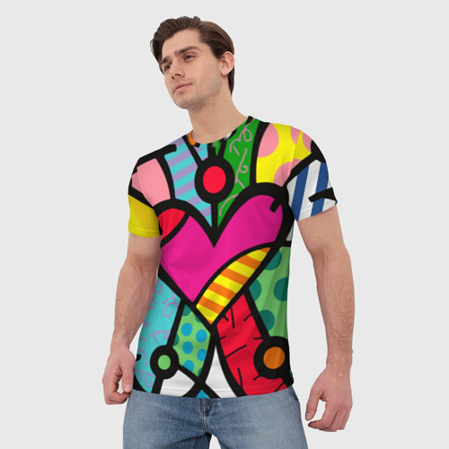 Мужская футболка 3D Ромеро Бритто Арт, цвет 3D печать - фото 3
