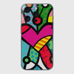 Чехол для iPhone 15 Pro силиконовый с защитой камеры Ромеро Бритто Арт