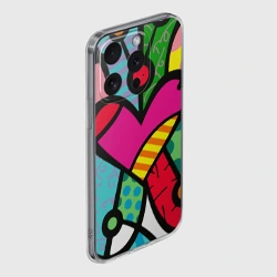 Чехол для iPhone 15 Pro Max силиконовый с защитой камеры Ромеро Бритто Арт - фото 2
