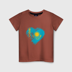Детская футболка хлопок Сердечко Казахстана