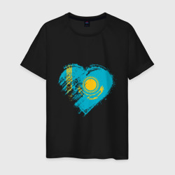 Мужская футболка хлопок Сердечко Казахстана