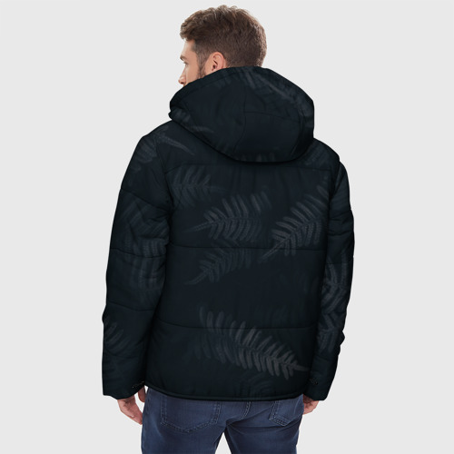 Мужская зимняя куртка 3D Влажный Папоротник, цвет черный - фото 4