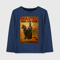 Детский лонгслив хлопок Разыскивается кот Шрёдингера