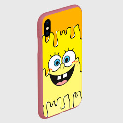 Чехол для iPhone XS Max матовый Необычный Спанч Боб! - фото 2