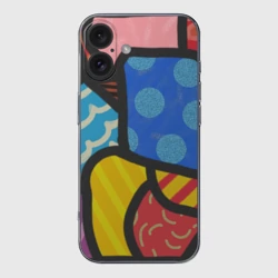 Чехол для iPhone 16 силиконовый с защитой камеры В стиле ромеро бритто