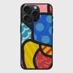 Чехол силиконовый для Apple iPhone 15 Pro Мax матовый В стиле ромеро бритто