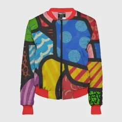 Женский бомбер 3D В стиле ромеро бритто