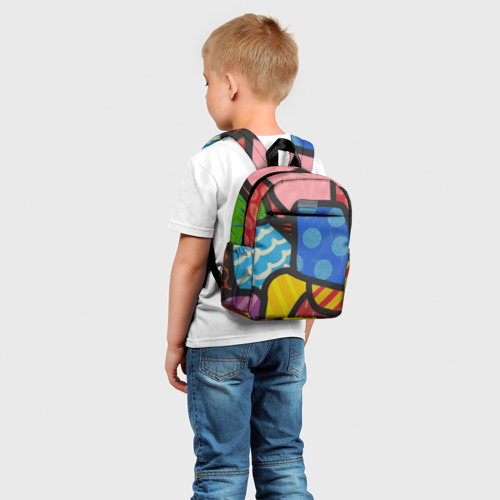 Детский рюкзак 3D с принтом В стиле ромеро бритто, фото на моделе #1