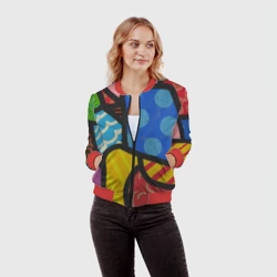 Женский бомбер 3D В стиле ромеро бритто - фото 2