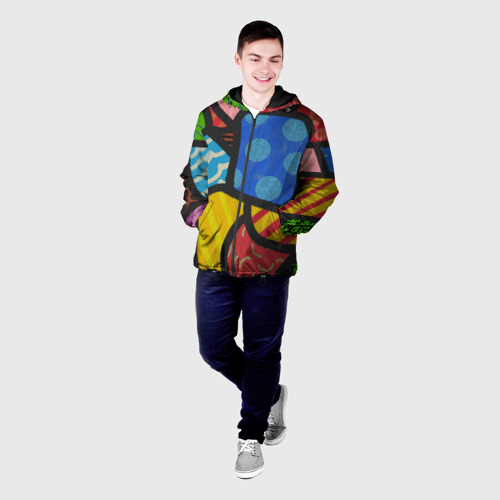Мужская куртка 3D в стиле ромеро бритто, цвет 3D печать - фото 3