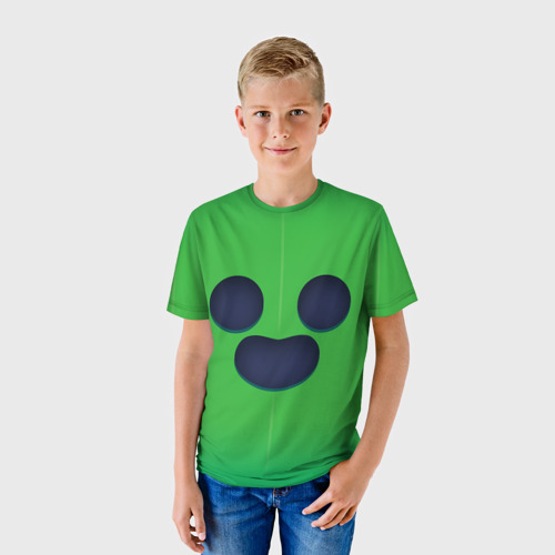 Детская футболка 3D Спайк - образ из Brawl Stars, цвет 3D печать - фото 3