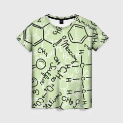 Женская футболка 3D Химические соединения