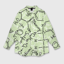 Мужская рубашка oversize 3D Химические соединения