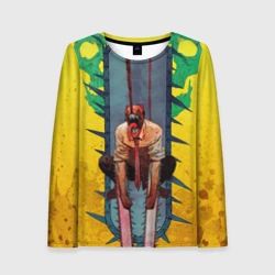 Женский лонгслив 3D Chainsaw Man - Дэндзи