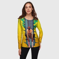 Женский лонгслив 3D Chainsaw Man - Дэндзи - фото 2