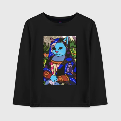 Детский лонгслив хлопок Ромеро Бритто Mona Cat