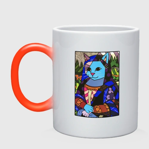 Кружка хамелеон Ромеро Бритто Mona Cat