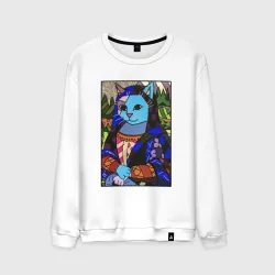 Мужской свитшот хлопок Ромеро Бритто Mona Cat