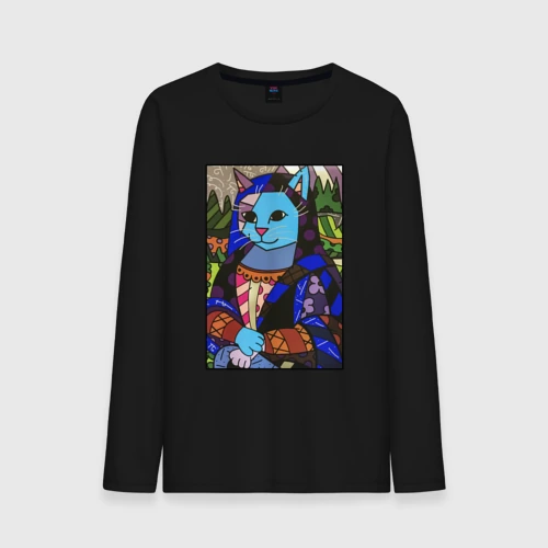 Мужской лонгслив хлопок Ромеро Бритто Mona Cat