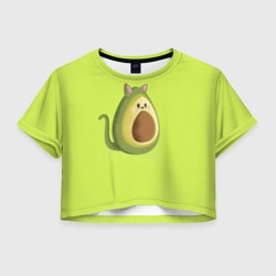 Женская футболка Crop-top 3D Котокадо