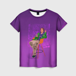 Женская футболка 3D Сидящий Слава