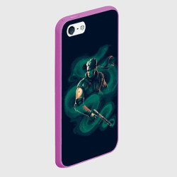 Чехол для iPhone 5/5S матовый Снейк в дыму - фото 2