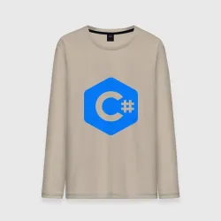 Мужской лонгслив хлопок Язык программирования C Sharp