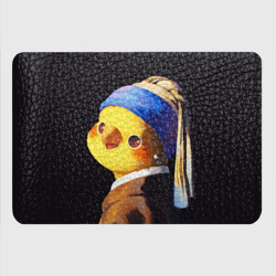 Картхолдер с принтом Попугай с жемчужной сережкой - фото 2