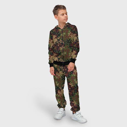 Детский костюм 3D Военный Камуфляж (Military), цвет черный - фото 3